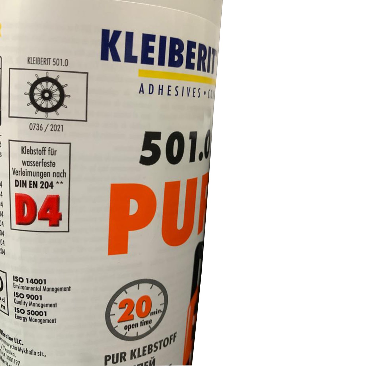 Cola Poliuretano Pur 500g Kleiberit Androfer