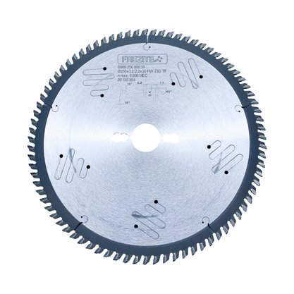 Disco De Serra Circular 250x80 3,2 x 2,2 x 30 Rt Frezite