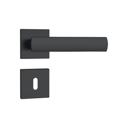 Fechadura Interna 813/35 Roseta Quadrada Preto Fosco Stam