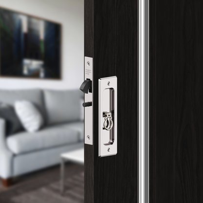 Fechadura Interna Porta De Correr Bico De Papagaio Cromo 3f