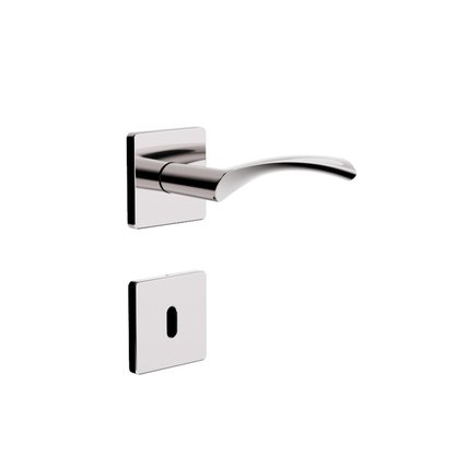 Fechadura Interna Roseta Quadrada Modelo 119 Cromada 3f