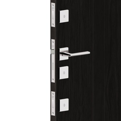 Kit De Fechaduras Roseta Quadrada Tetra Cromada 3f