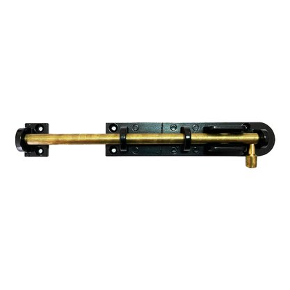 Trinco Ferrolho Universal 40cm Latonado Oxidado Isero