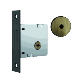 Fechadura 1004 Auxiliar Roseta Redonda Tetra Antique Stam