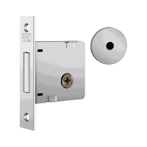 Fechadura 1004 Auxiliar Roseta Redonda Tetra Inox Stam