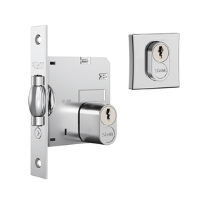 Fechadura 1005 Pivotante 85mm Roseta Quadrada Cromado Stam