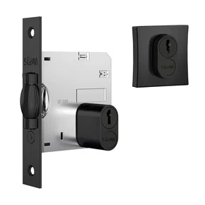 Fechadura 1005 Pivotante Cilindro 85mm Quadrada Black Stam