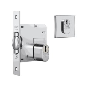 Fechadura 1005 Pivotante Roseta Quadrada Inox Stam