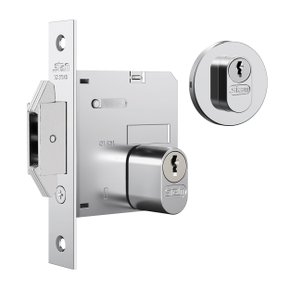 Fechadura 1006 Porta De Correr Externa Redonda Inox Stam