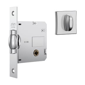 Fechadura 1025 Pivotante Banheiro R. Quadrada Cromada Stam