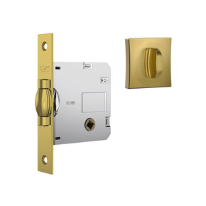 Fechadura 1025 Pivotante Banheiro R. Quadrada Gold Stam