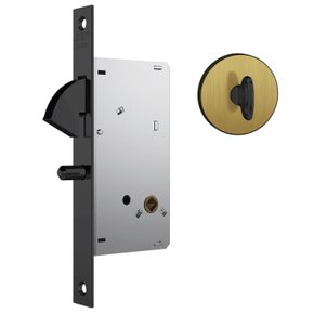 Fechadura 950 Porta De Correr Wc Roseta Redonda Antique Stam