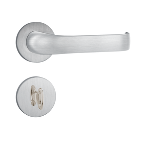 Fechadura Banheiro 823/37 Roseta Redonda Inox Escovado Stam