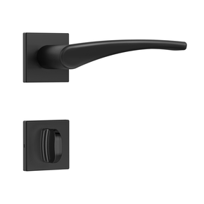 Fechadura Classic 3500 (40mm) Quadrada Banheiro Black Stam