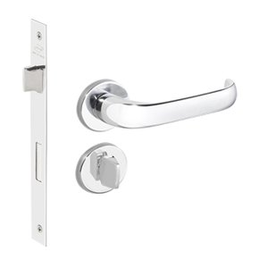 Fechadura Duna Banheiro Roseta Redonda Cromada Imab