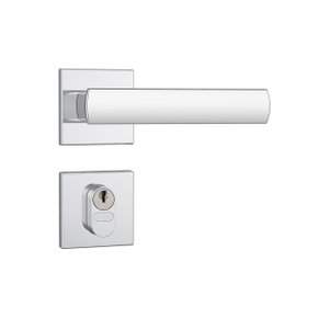 Fechadura Externa 803/35 Roseta Quadrada Cromada Stam
