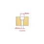 Escareador Chanfrado Widea Broca 3mm D8xCT60 H10x30 Fepam