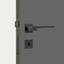 Fechadura Classic 3200 Ros Quadrada Interna Black Stam