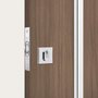Fechadura 1005 Pivotante Roseta Quadrada Inox Stam