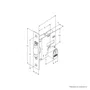 Fechadura 1005 Pivotante Roseta Quadrada Inox Stam