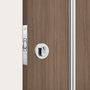 Fechadura 1005 Pivotante Roseta Redonda Inox Stam