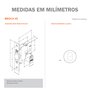 Fechadura 1005 Pivotante Roseta Redonda Inox Stam