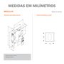 Fechadura 1005 Porta Pivotante Roseta Quadrada Antique Stam