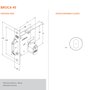 Fechadura 1006 Porta De Correr Externa Redonda Inox Stam