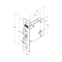 Fechadura 1006S Wc Porta De Correr Retangular Preto F. Stam