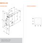 Fechadura 1008 Porta De Correr Roseta Quadrada Inox Stam