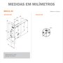 Fechadura 1008 Porta De Correr Roseta Redonda Inox Stam