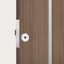 Fechadura 1008 Porta De Correr Roseta Redonda Inox Stam