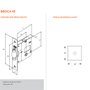 Fechadura 1025 Pivotante Banheiro R. Quadrada Cromada Stam