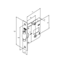 Fechadura 1025 Pivotante Banheiro R. Quadrada Gold Stam