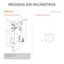 Fechadura 1601 Porta Pivotante Roseta Redonda Inox Stam