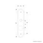 Fechadura 1800/21 Externa Tetra  Inox Stam