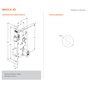 Fechadura 803 Porta Pivotante Roseta Redonda Inox Stam