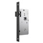 Fechadura Wc 823/35 Roseta Quadrada Preto Fosco Stam