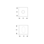 Fechadura Classic 3500 (40mm) Quadrada Externa Cromado Stam