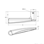 Fechadura Classic 3500 (40mm) Quadrada Interna Black Stam