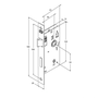 Fechadura Classic 3500 (40mm) Quadrada Interna Black Stam