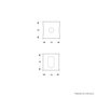 Fechadura Classic Externa 3200 55mm Ros Quad. Cromado Stam