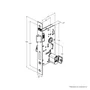 Fechadura Externa 803/35 Roseta Quadrada Cromada Stam