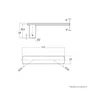 Fechadura Externa 803/35 Roseta Quadrada Cromada Stam
