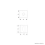 Fechadura Externa 803/35 Roseta Quadrada Cromada Stam