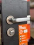 Fechadura Externa 803/37 Roseta Redonda Inox Escovado Stam