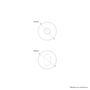 Fechadura Externa 803/37 Roseta Redonda Preto Fosco Stam