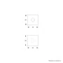 Fechadura Interna 813/35 Roseta Quadrada Cromada Stam
