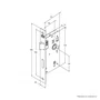 Fechadura Interna 813/35 Roseta Quadrada Preto Fosco Stam