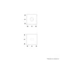 Fechadura Wc 823/35 Roseta Quadrada Inox Stam